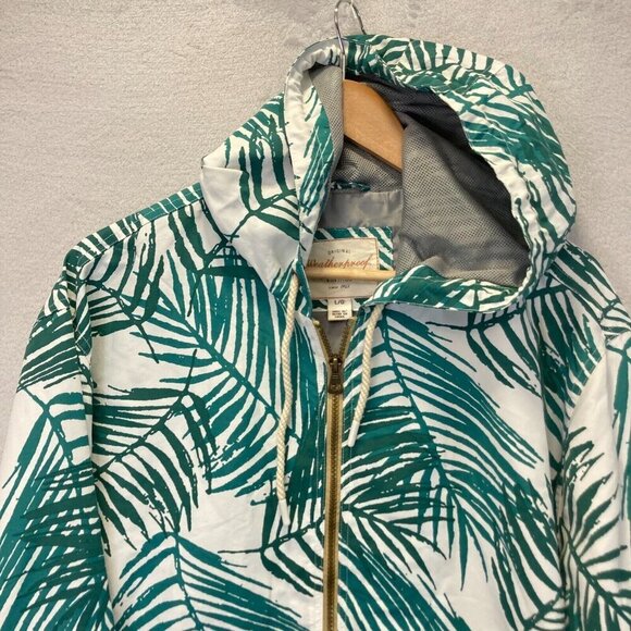 Original Weatherproof Vintage Windbreaker Jacket Men's Large Nylon Tropical Palm - Picture 4 of 16